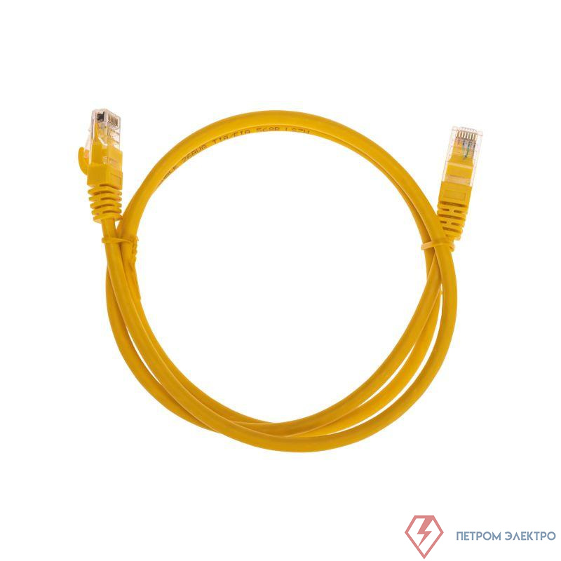 Патч-корд U/UTP CAT 6 RJ45-RJ45 26AWG LSZH желт. 1м Rexant 02-0295-1