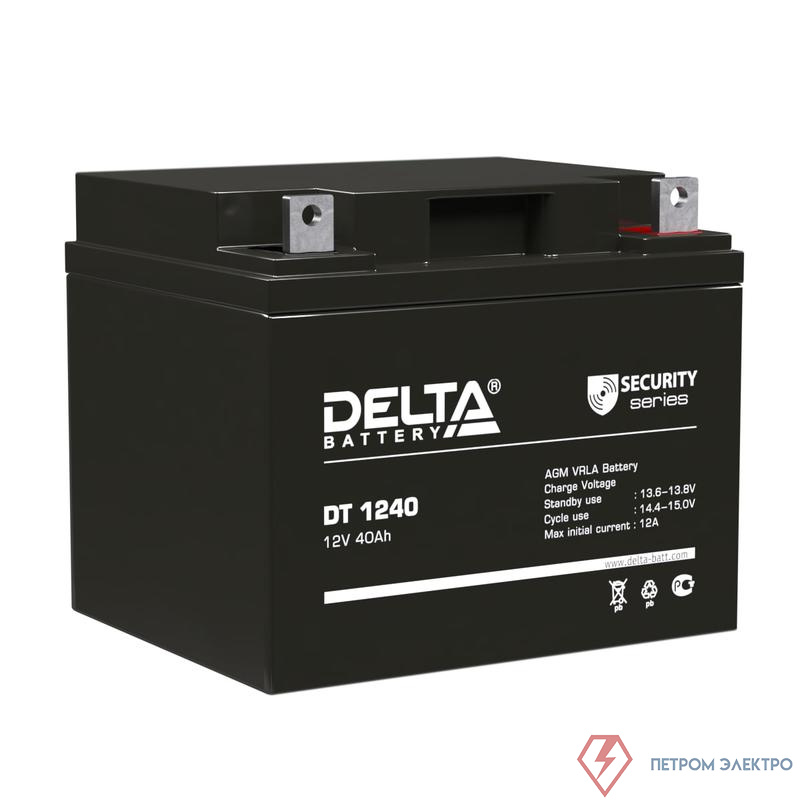 Аккумулятор ОПС 12В 40А.ч DT 1240 Delta 4614010040016