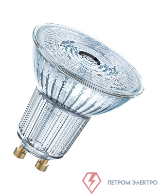 Лампа светодиодная LED Star PAR16 2.6Вт (замена 35Вт) прозр. 2700К тепл. бел. GU10 230лм угол пучка 36град. 220-240В (уп.2шт) OSRAM 4058075260238