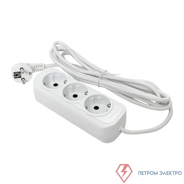 Удлинитель 3х3м с заземл. 16А IP20 Эксперт 3.0кВт ПВС 3х1 PROxima EKF UBA16-310-3-03