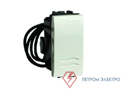 Механизм переключателя 1-кл. 1мод. Brava 16А IP20 с подсветкой сл. кость DKC 75011SL