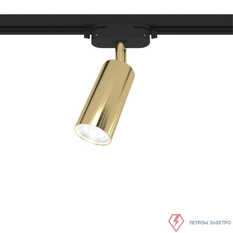 Светильник трековый ARTLINE поворотный 55х55х100мм GU10 230В алюм. 4кв.м зол. Ritter 59878 1