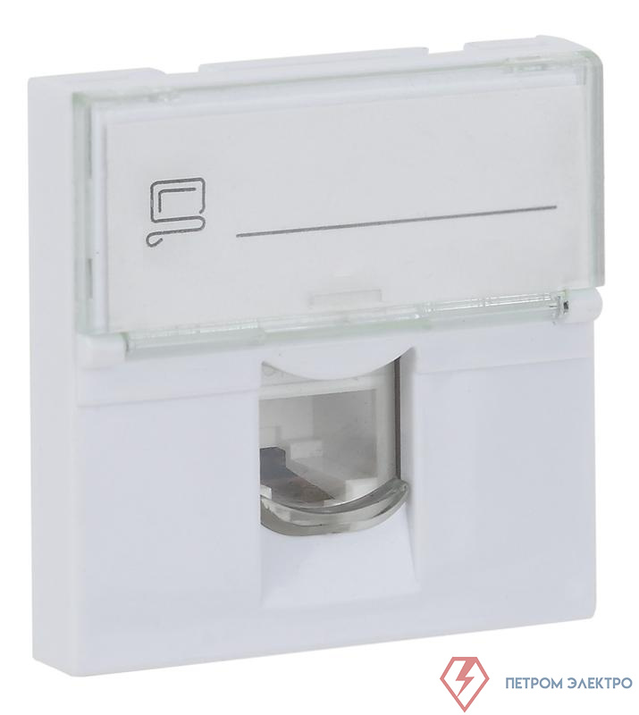 Розетка модульная компьютерная RJ-45 45х45мм бел. Ruvinil АДЛ 13-908