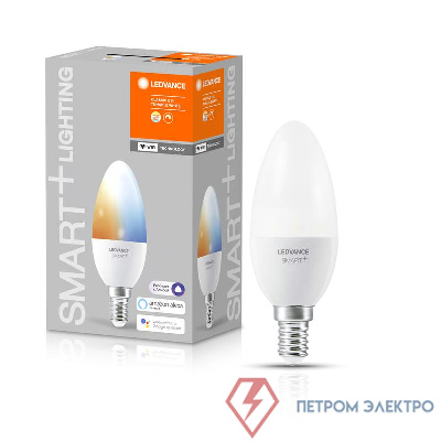 Лампа светодиодная SMART+ WiFi Candle Tunable White 40 5Вт/2700-6500К E14 LEDVANCE 4058075485556 0