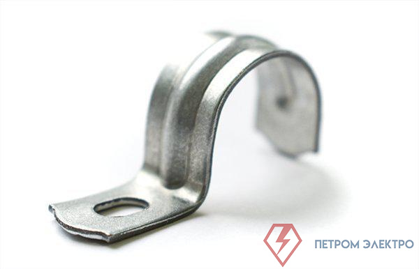 Скоба крепежная однолапковая d21-22мм под саморез PTK-Accessories метал. (уп.100шт) ПожТехКабель 850-006