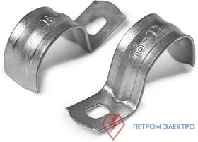 Скоба крепежная однолапковая d16-17мм PTK-Accessories метал. под саморез ПожТехКабель 850-004