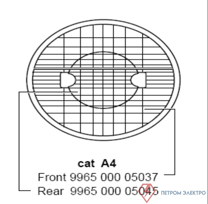 Аксессуар MVF403 FRONT REFLECTOR ASSY CAT A4 PHILIPS 996500005037