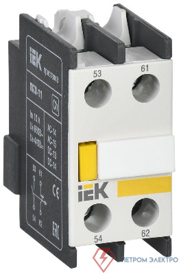 Приставка контактная ПКИ-11 доп. контакты 1з+1р IEK KPK10-11