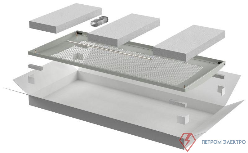 Дверь перфорированная для шкафа LINEA E 33U 600мм сер. ITK LE35-33U6X-DP