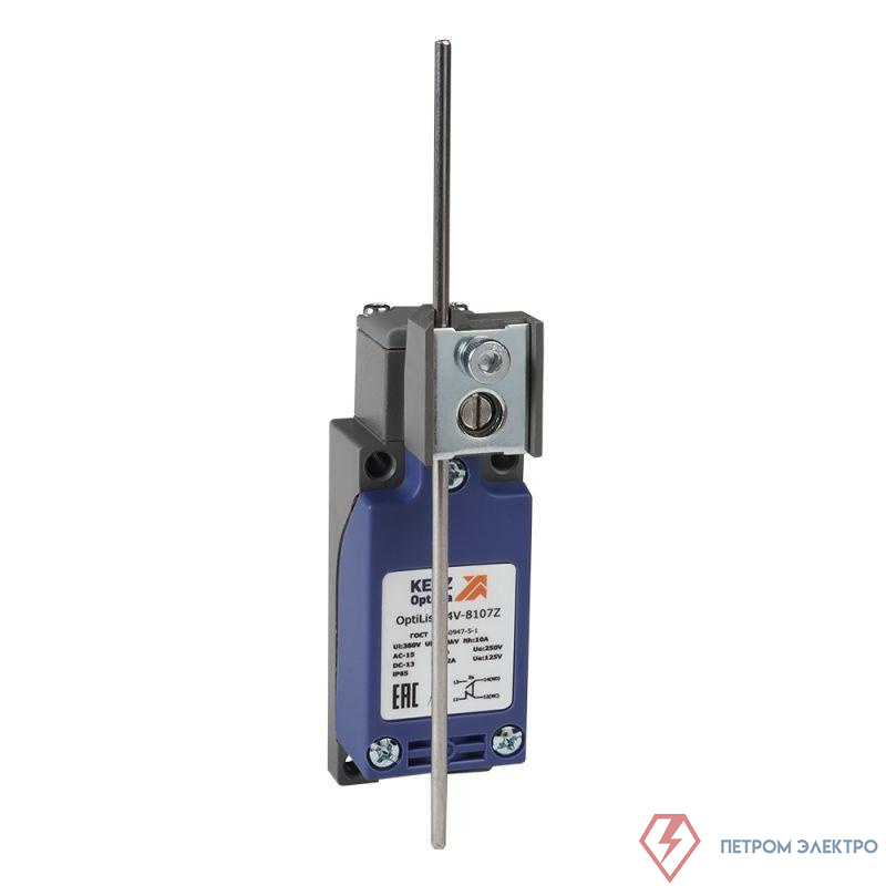 Выключатель концевой OptiLiS D4V-8107Z шток регулируемый метал. XCKP2153P16 КЭАЗ 365294