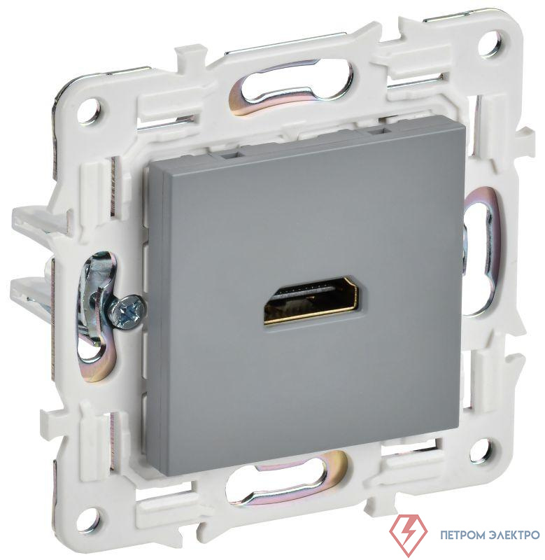 Розетка HDMI SKANDY SK-H01Gr сер. IEK SK-H10-K03
