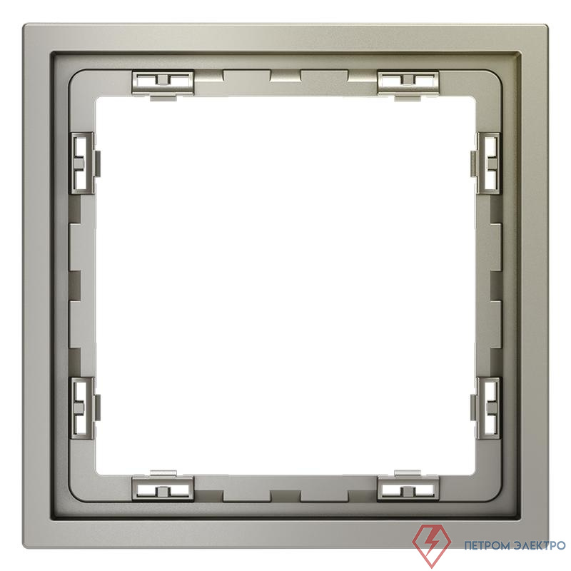 Рамка 1-м S70 пластик. шелк Voltum VLS100104