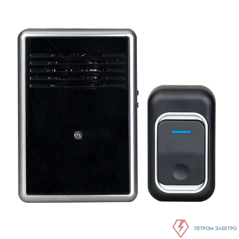 Звонок беспроводной Трио 32 мелодии 150м 4-тональная полифония регулир. громкости настольн./настен. брызгозащ. кнопка IP44 3AAх1.5В МОНОМАХ ТР-01Б