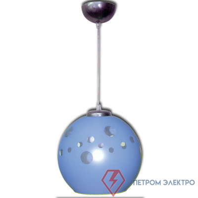 Светильник НСБ 72-60 М55 "Поинт" голуб. матов./трос/шнур прозр./корпус метал. (инд. упак.) Элетех 1005251243