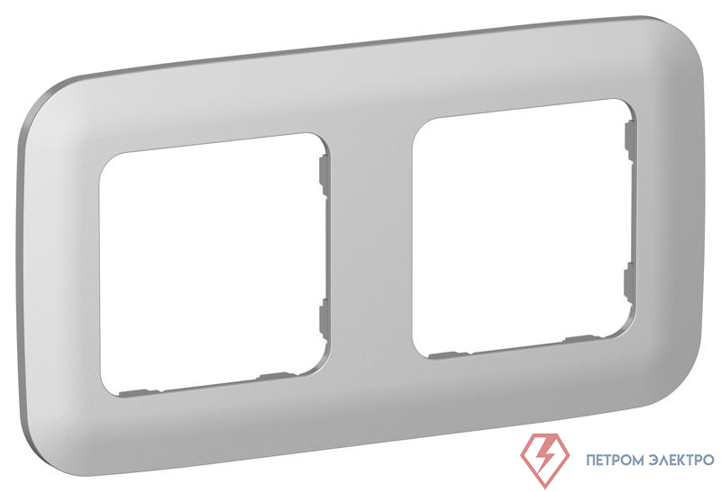 Рамка 2-м СП FLITE РУ-2-А-ФлА алюм. IEK FI-M22-31-20-K47