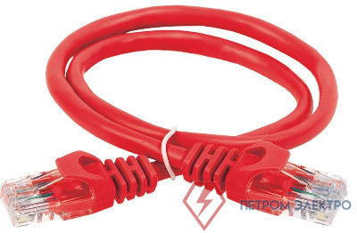 Патч-корд кат.6 UTP PVC 5м красн. ITK PC04-C6U-5M