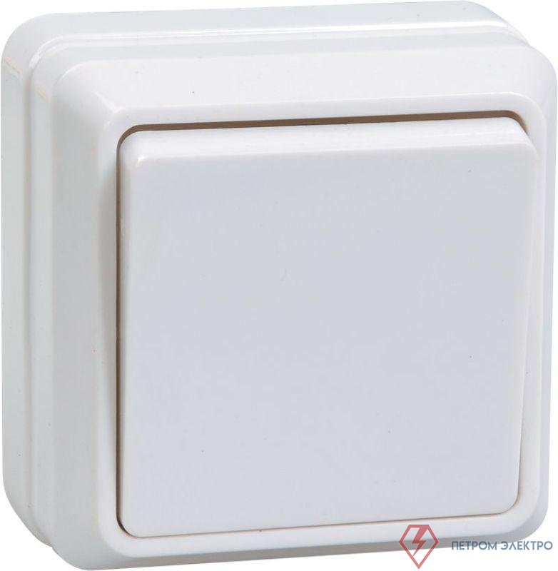 Выключатель 1-кл. ОП Октава 10А IP20 ВС20-1-0-ОБ 250В бел. GENERICA EVO10-K01-10-DC