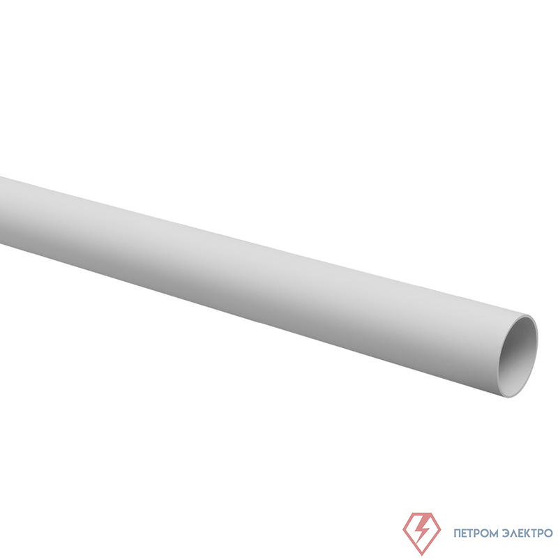 Труба гладкая ПВХ жесткая легкая d20мм сер. (дл.2м) TOKOV ELECTRIC TKE-THG-PVC-20-2-C06