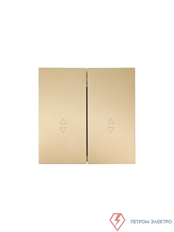 Выключатель проходной 2-кл. СП ZIMA IP20 10А безвинт. зажим зол. LEZARD 704-3688-106QC