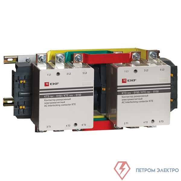 Контактор реверсивный КТЭ-1 150А кат. 230В AC 2НО EKF ctr-b-r-150