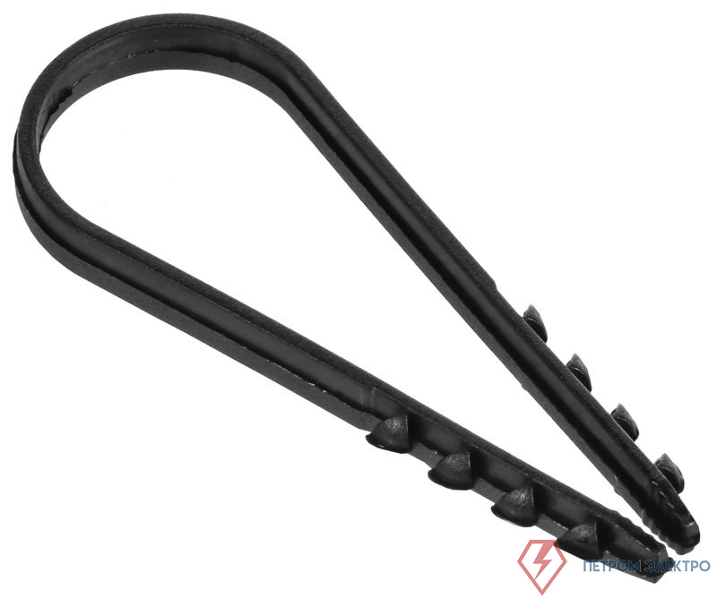 Дюбель-хомут 19х25мм для круглого кабеля нейлон черн. (уп.100шт) GENERICA UDH13-19-25-100-K02-G