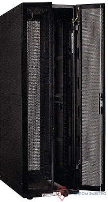 Шкаф серверный 19дюйм 33U 800х1000мм передняя двустворч. перф. дверь; задняя перф. черн. (передняя дверь и часть рамы) ITK LS05-33U81-2PP-1