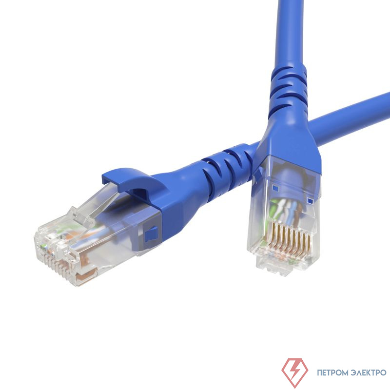 Патч-корд кат.6 U/UTP неэкранир. 4х2 LSZH 1м син. DKC RN6UU4510BL