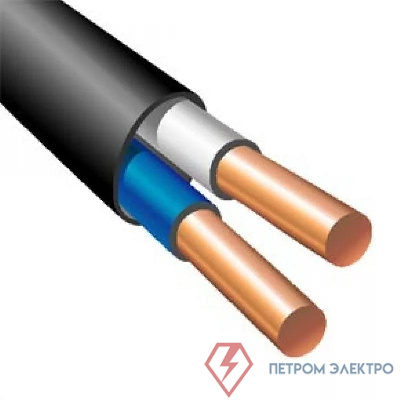 Кабель ВВГ-Пнг(А) 2х2.5 ОК (N) 0.66кВ (уп.100м) ПромЭл 872002748