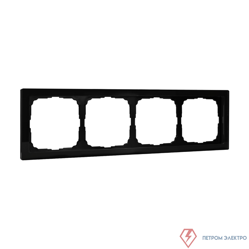 Рамка 4-м ArtGallery Pure органич. стекло черн. SE GAL321004