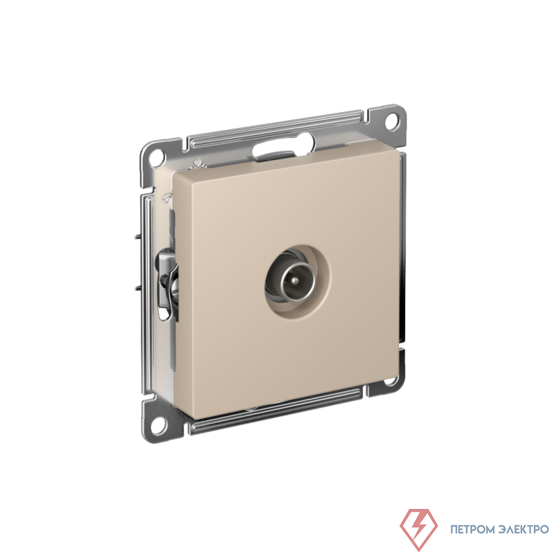 Розетка телевизионная проходная TV AtlasDesign 4дБ механизм песочн. SE ATN001292