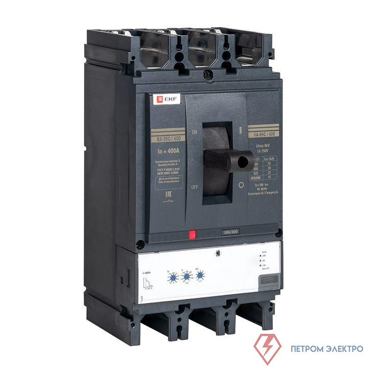 Выключатель автоматический 3п 400/400А 45кА ВА-99C Compact NS PROxima EKF mccb99C-400-400