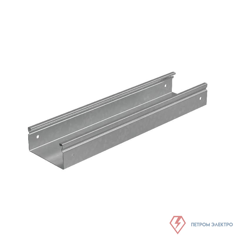 Лоток листовой неперфорированный 50х100 L3000 сталь 1.5мм "Стандарт ПЛЮС" LNEplus50-100-1.5-3000 INOX304 КМ PL5303