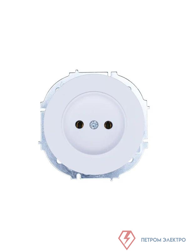 Розетка 1-м СП OSEN без заземл. ПБТ бел. LEZARD 743-0288-121B