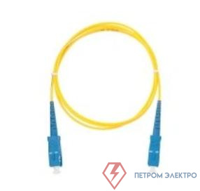 Патч-корд волоконно-оптический SC/UPC-FC/UPC LSZH нг(A)-HFLTx одномод. 9/125мкм 1м желт. NIKOMAX NMF-PC1S2C2-SCU-FCU-001