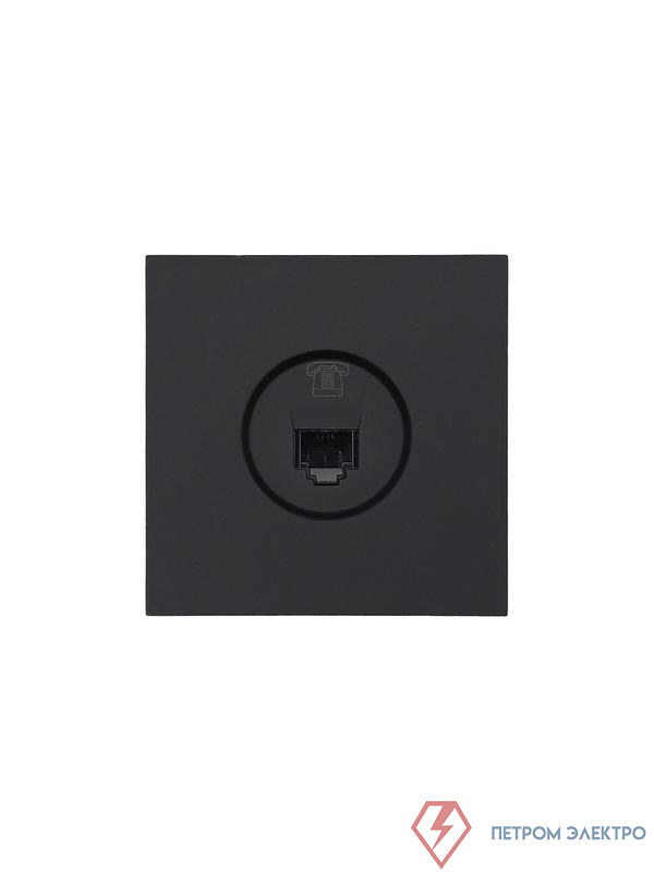 Розетка телефонная евро СП ZIMA IP20 черн. бархат LEZARD 704-4288-137