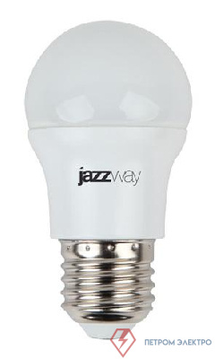 Лампа светодиодная PLED-SP 7Вт G45 шар 3000К тепл. бел. E27 540лм 230В JazzWay 1027863-2