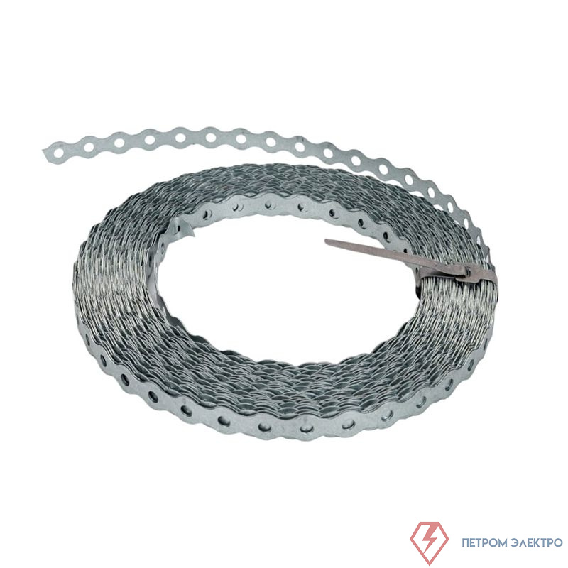 Лента монтажная перфорир. ЛМПВ 17х0.55 волна для прямого монтажа (уп.25м) Промрукав PR08.4264