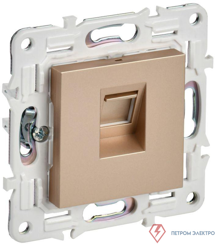 Розетка компьютерная RJ45 кат.5E SKANDY SK-K01Sa песочн. IEK SK-K10-1-K98