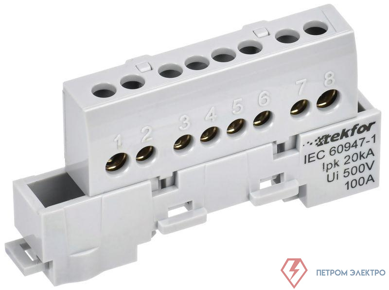 Шина L "фаза" изол. на универс. держ. 6х9-8-Ср TEKFOR IEK TF-NN10-08-KL-K03