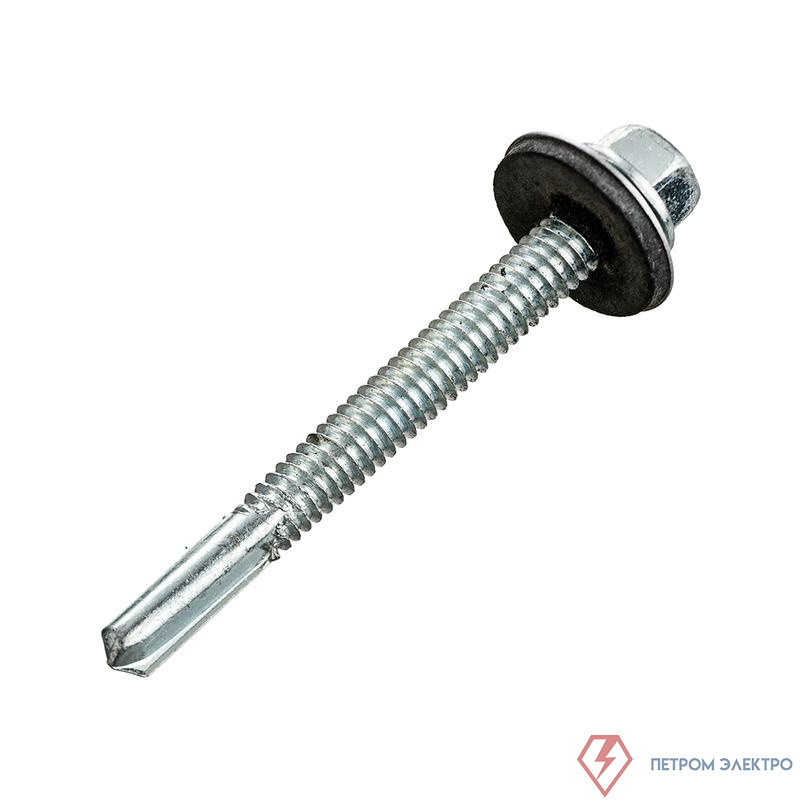 Саморез усиленный КР КРс ZP 5.5х51 оцинк. удлин. сверло (контейнер) (уп.50шт) Zitar 142303