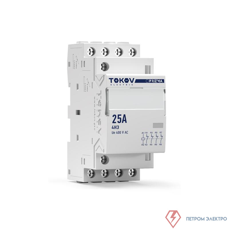 Контактор модульный 36мм 25А 230В АС 4НЗ PRIZMA TOKOV ELECTRIC TKE-PZ-MC-2-25-230-04
