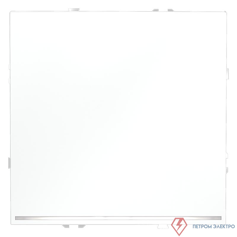 Переключатель проходной 1-кл. СП S70 10А с подсветкой механизм бел. матов. Voltum VLS010402