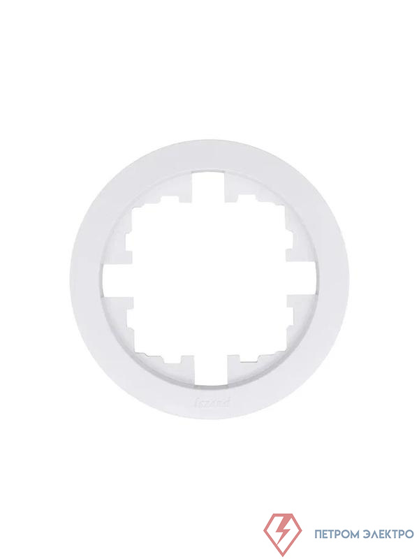Рамка 1-м OSEN горизонт. круглая бел. LEZARD 744-0200-146