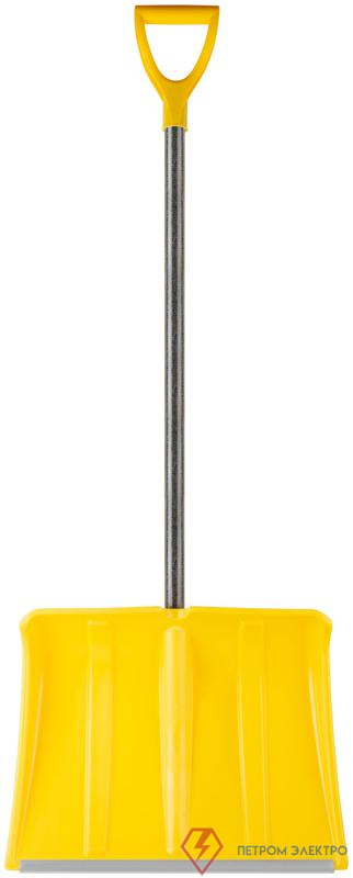 Лопата для уборки снега "Гардения Монблан" 500х375х1340мм стеклопластик. черенок; пластик. 68109