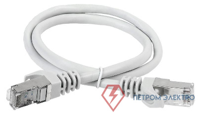 Патч-корд кат.6A S/FTP LSZH 3м сер. ITK PC01-C6ASL-3M