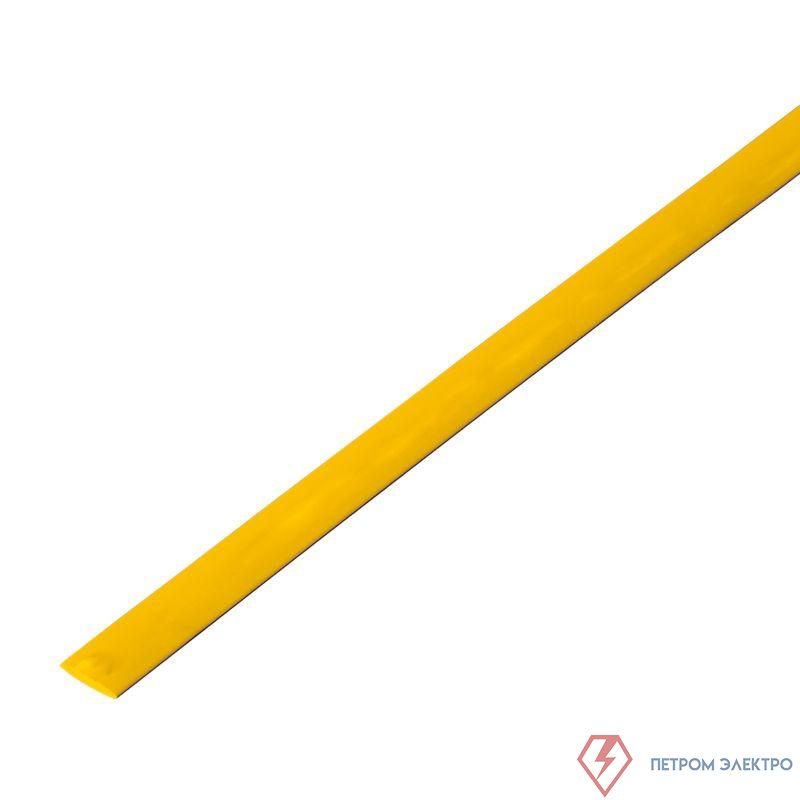 Трубка термоусадочная ТУТ нг 4.0/2.0 желт. 1м Rexant 20-4002