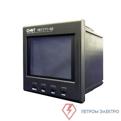 Прибор измерительный многофункциональный PD7777-8S3 3ф 5А RS-485 120х120 LCD дисплей 380В CHINT 765170