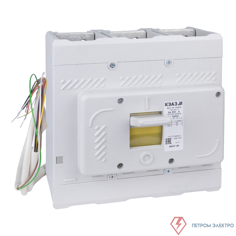 Выключатель автоматический 3п 320А 3200Im 40кА ВА57-39-344710 УХЛ3 690В AC НР=24В DC КЭАЗ 110022