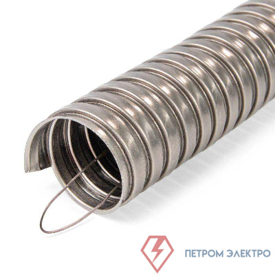 Металлорукав из нерж. стали МР (INOX) 18 с протяжкой (уп.50м) Fortisflex 83662