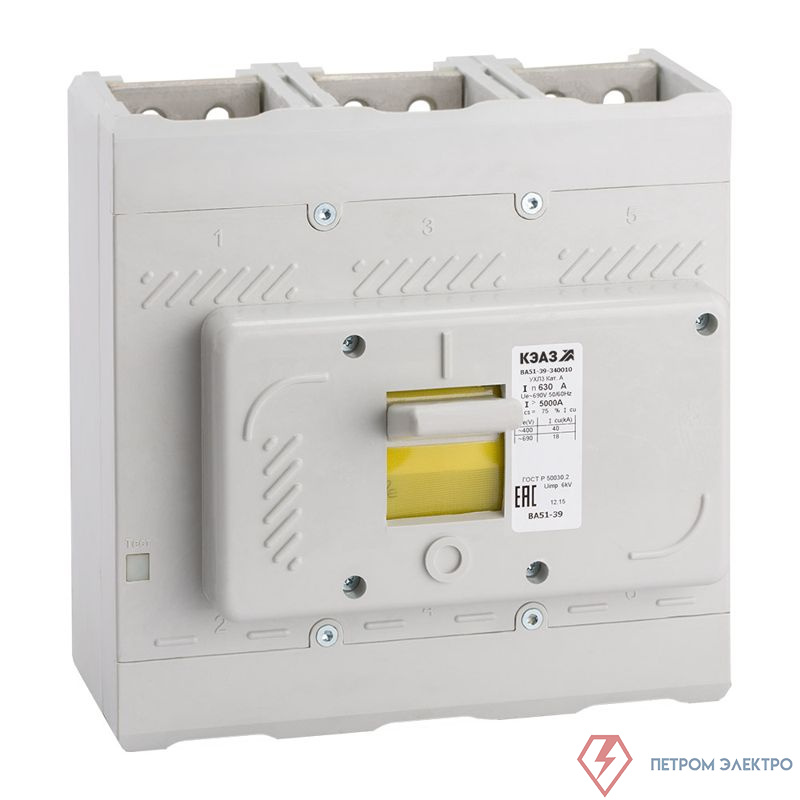 Выключатель автоматический 3п 250А 2500Im 40кА ВА51-39-340010 УХЛ3 690В AC КЭАЗ 220750